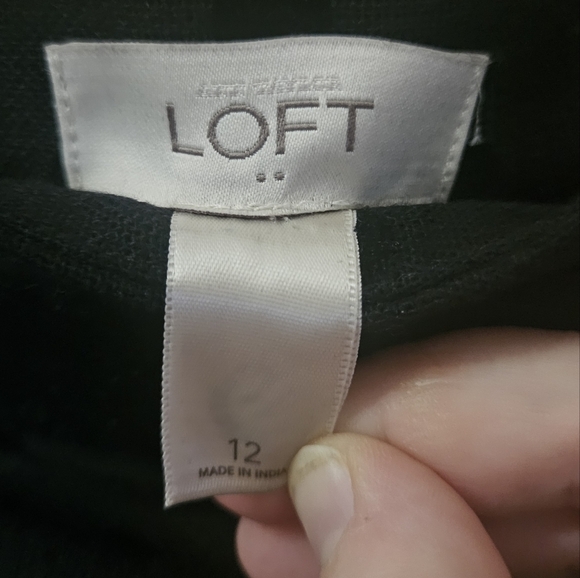 Loft Women's Size 12 Polka Dot Front Bow Skirt - Picture 3 of 4